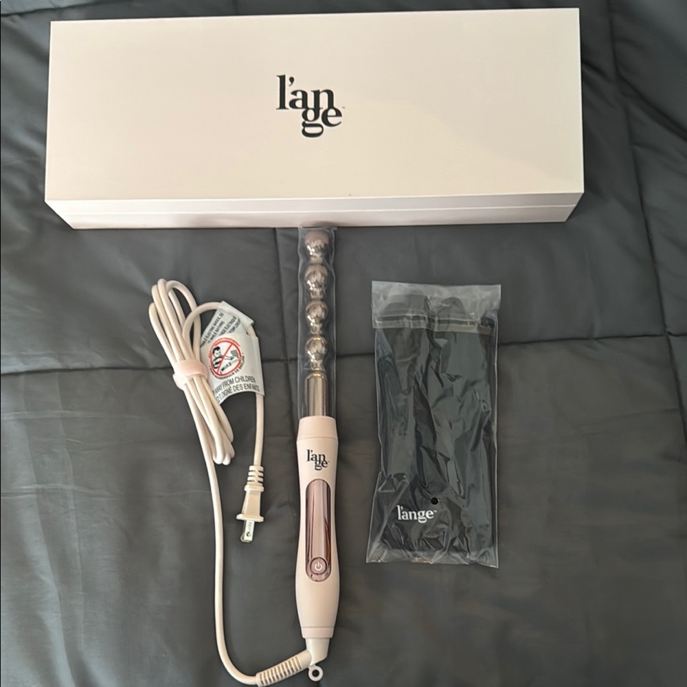 L'ange Le Perle Bubble Hair Curling Wand in Pink